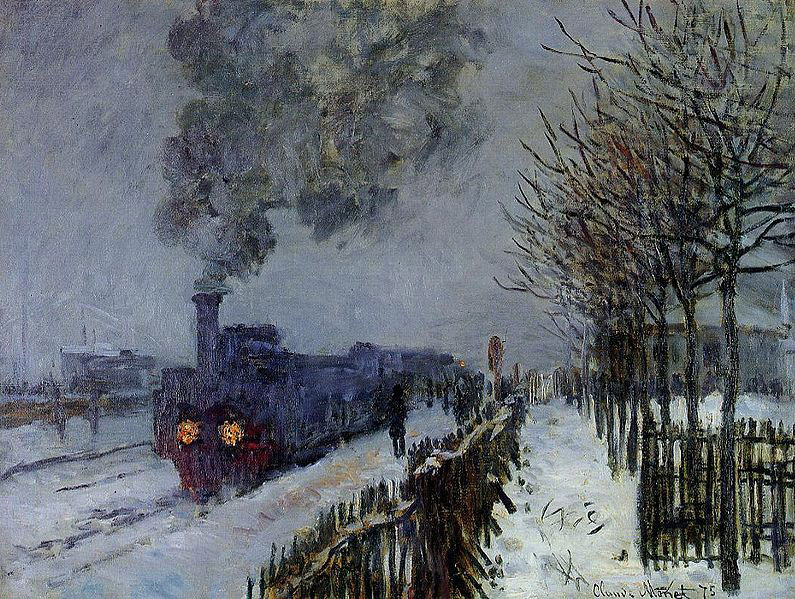 Claude Monet Train in the Snow